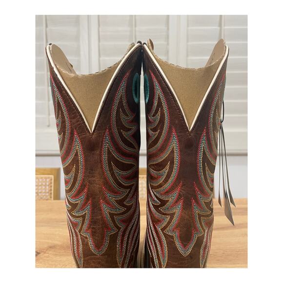 Ariat Womens Round Up Ryder Western Boot Sassy Brown Leather Size 9.5 NIB Cowboy - Picture 8 of 15